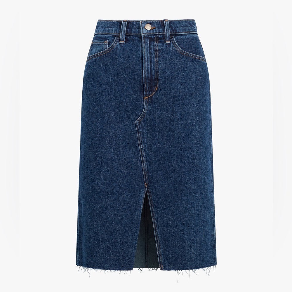 JOES The Joplin Denim Midi Skirt with Front Slit Size 25 (US:0-2)